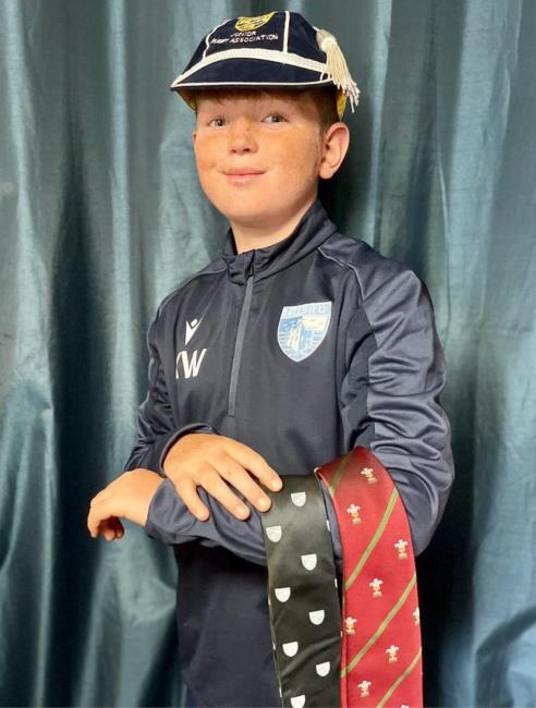 Karter Williams - with cap and ties Karter Williams - with cap and ties